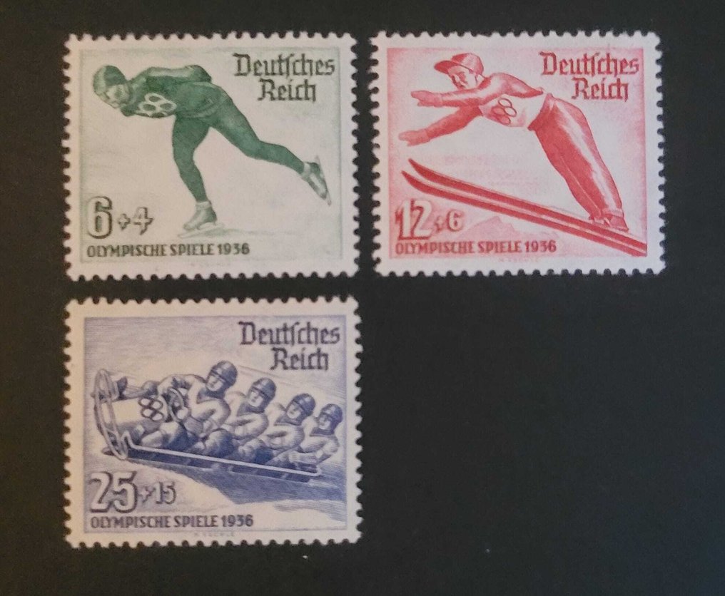Német Birodalom 1935/1936 - Olympiai Játékok Postfris a 2 sorozat és 2 blokk. #1.0