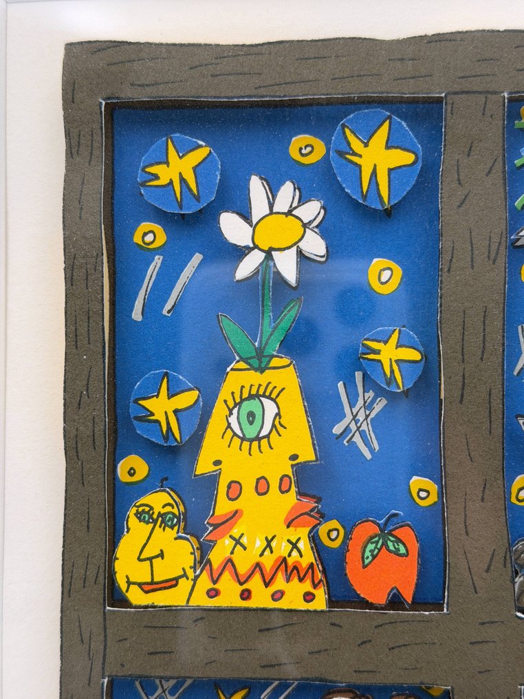 James Rizzi (1950-2011) - OUTSIDE LOOKING IN · 3D silkscreen #2.1