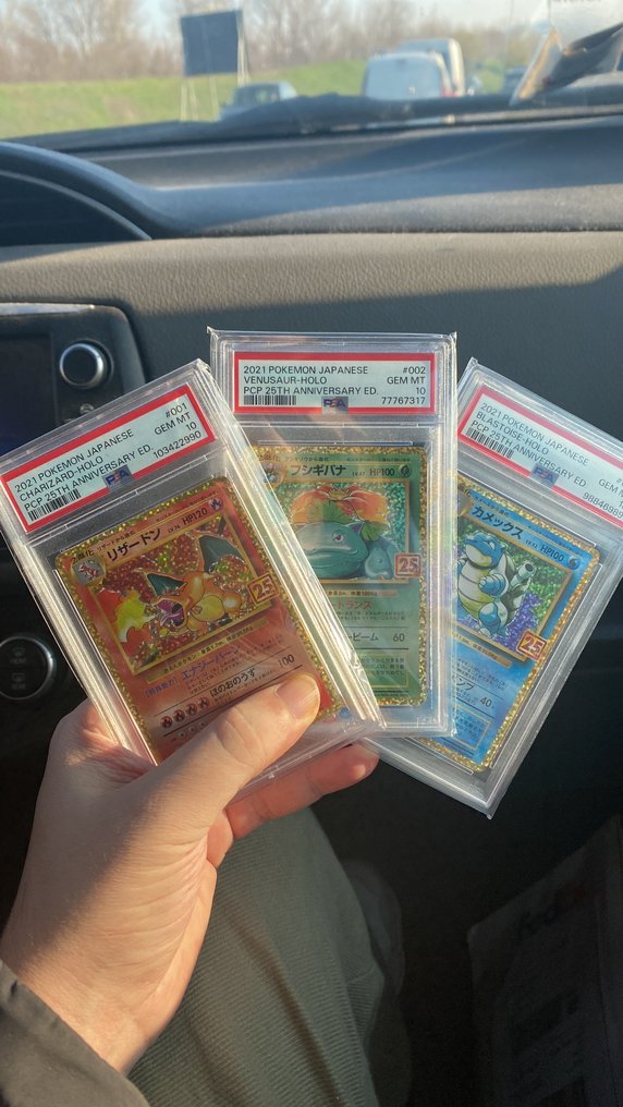 Pokémon - 3 Graded card - Venusaur, Charizard, Blastoise - PSA 10 - Various sets #1.0