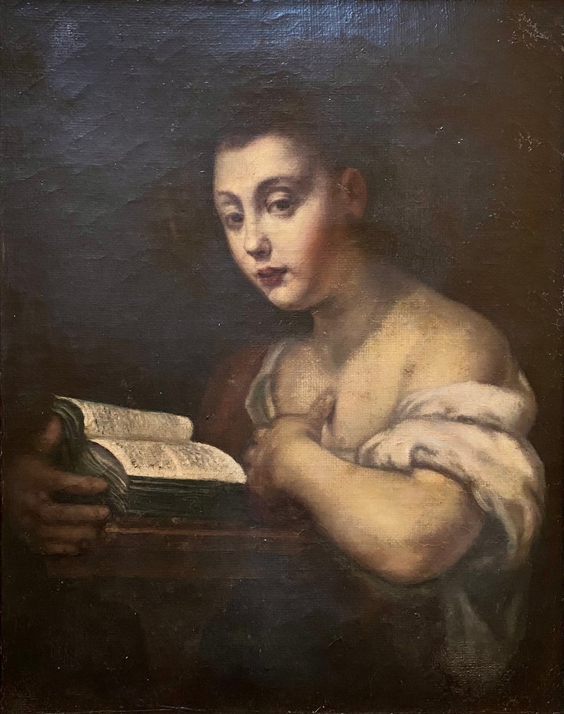 Scuola toscana (XVIII) - Giovane con libro - NO RESERVE #2.1