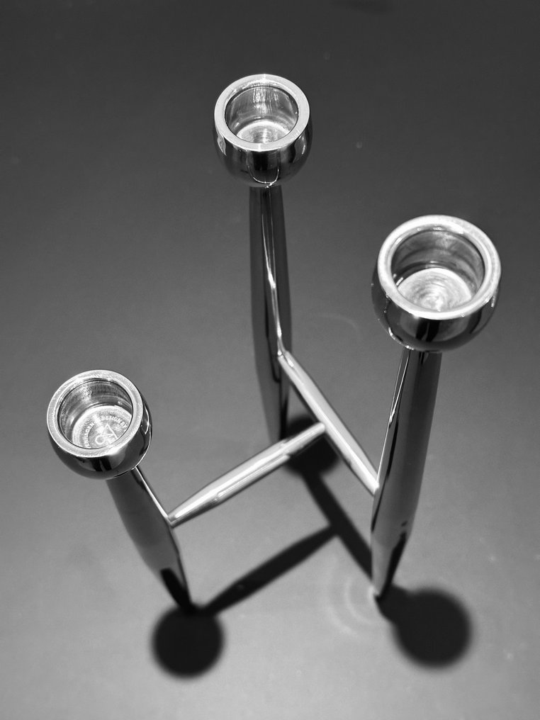 Spring  Copenhagen - Tonn-P - Lysestage Apollo - Spejlpoleret stål #4.3