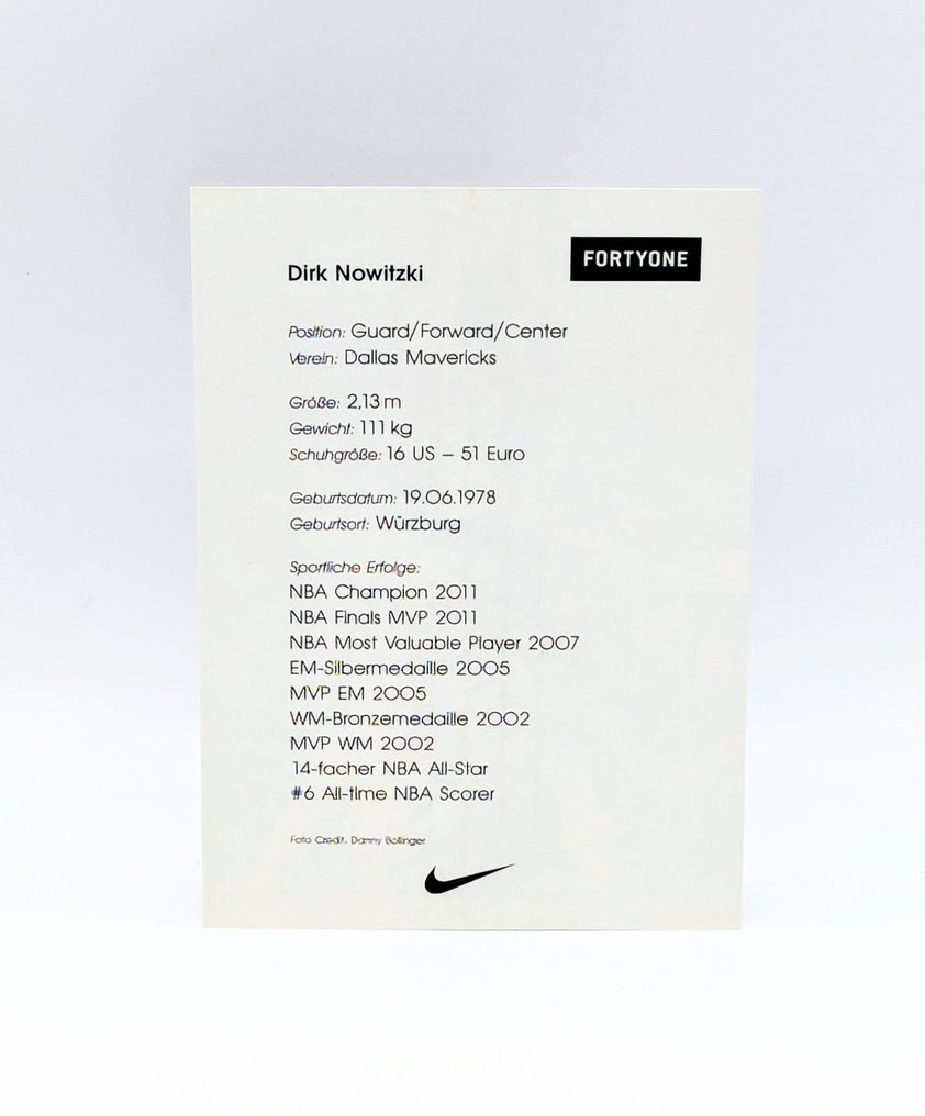 Dallas Mavericks - NBA - Dirk Nowitzki - autograph, Fancard  #4.3