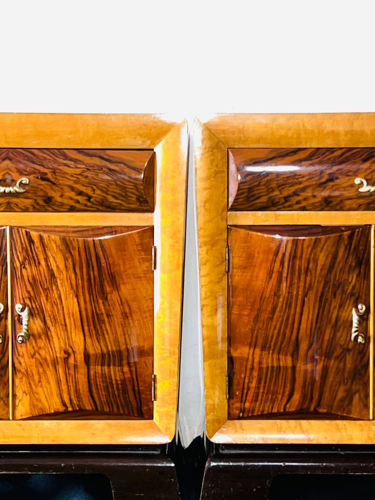 Κομοδίνο - Ξύλο - Κομοδίνα σε στυλ Art Deco #2.1