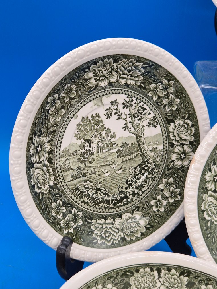 Speiseservice - Villeroy & Boch Mettlach – „Rusticana“ – Suppentassen mit Untertellern, Unterglasurdekor im - Porzellan #4.3