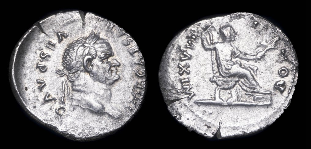 Impero romano. Vespasiano (69-79 d.C.). Denarius (Senza prezzo di riserva) #1.0