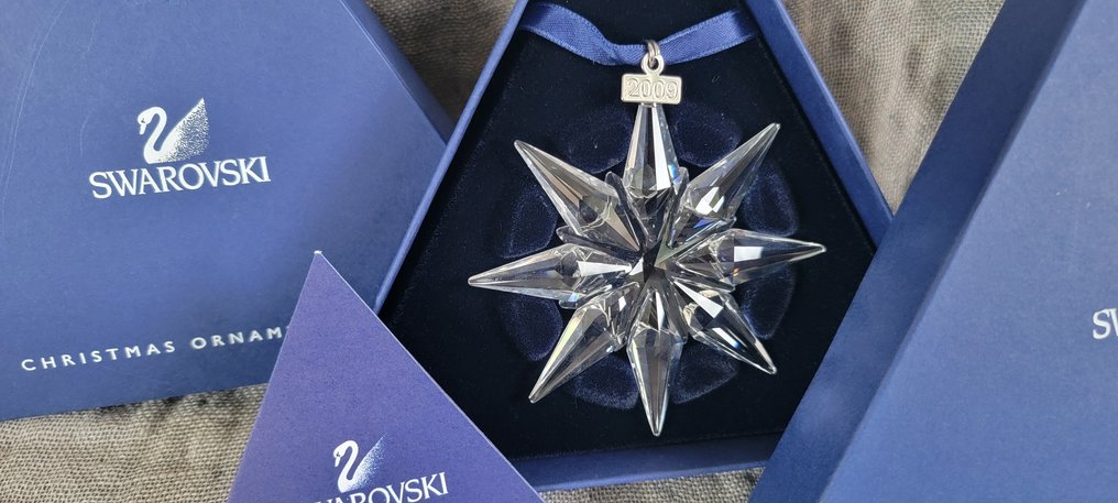 Swarovski - Statuetta - Christmas Ornament - Annual Edition 2009 - 983702 - Box + Certificate - Cristallo #2.1