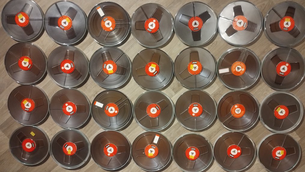 28 x BASF - 18 cm (7") reel to reel Reel to reel-lyd - Flere modeller #1.0