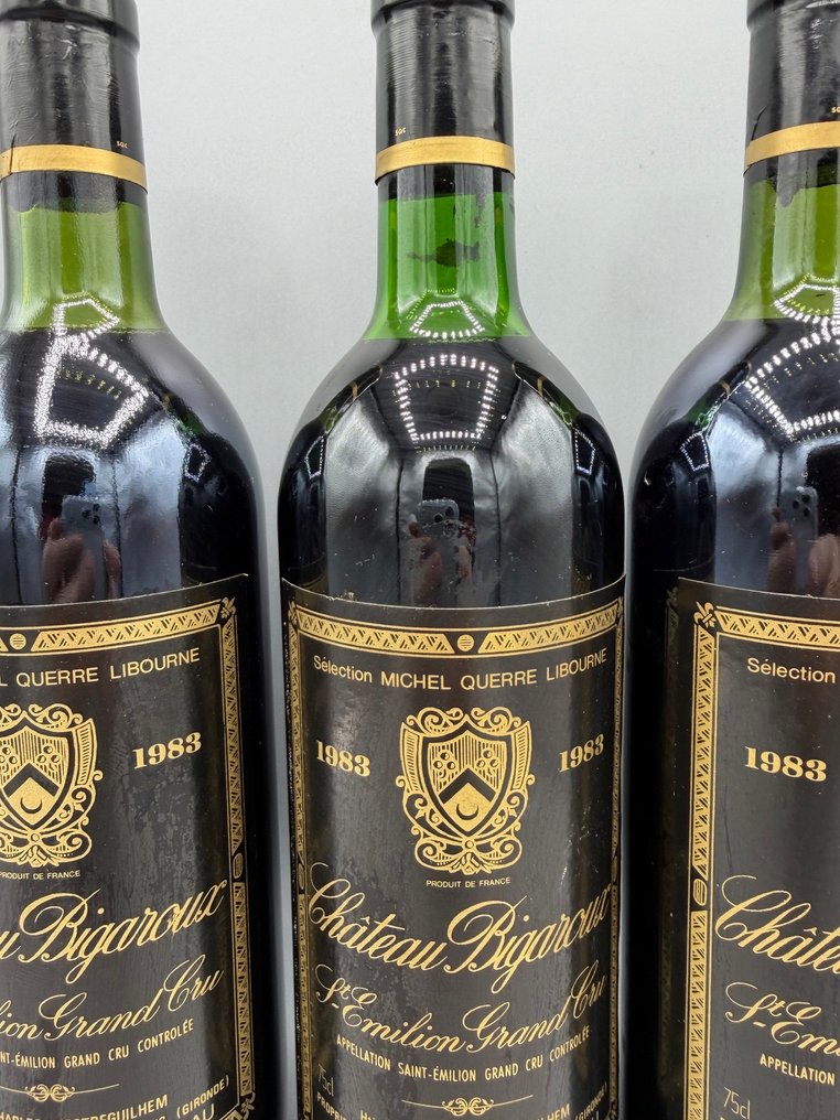 1983 Chateau Bigaroux - Saint-Émilion Grand Cru - 3 Flasker (0,75 L) #2.1