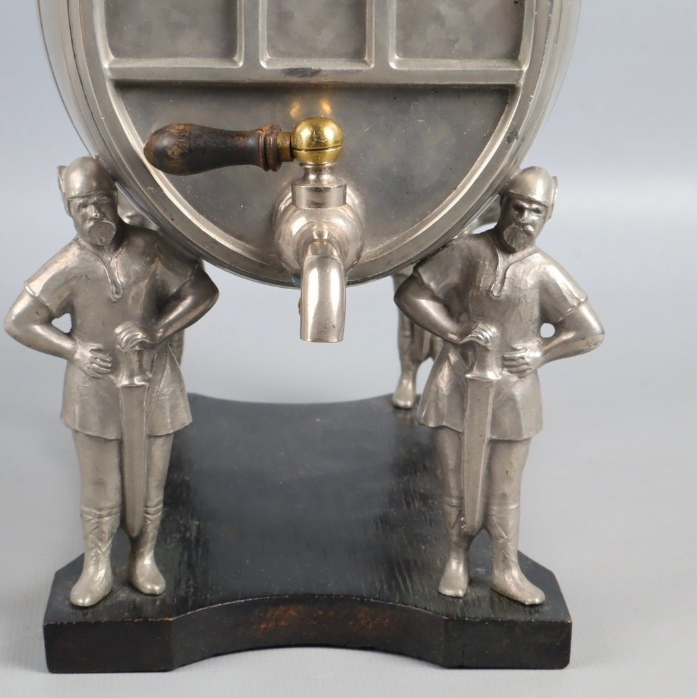 Barril - Tinnen brandewijnvat Nyköpings Ciselörverkstad Jaar 1930 - Estanho - Barril de brandy de lata 1930 #4.3