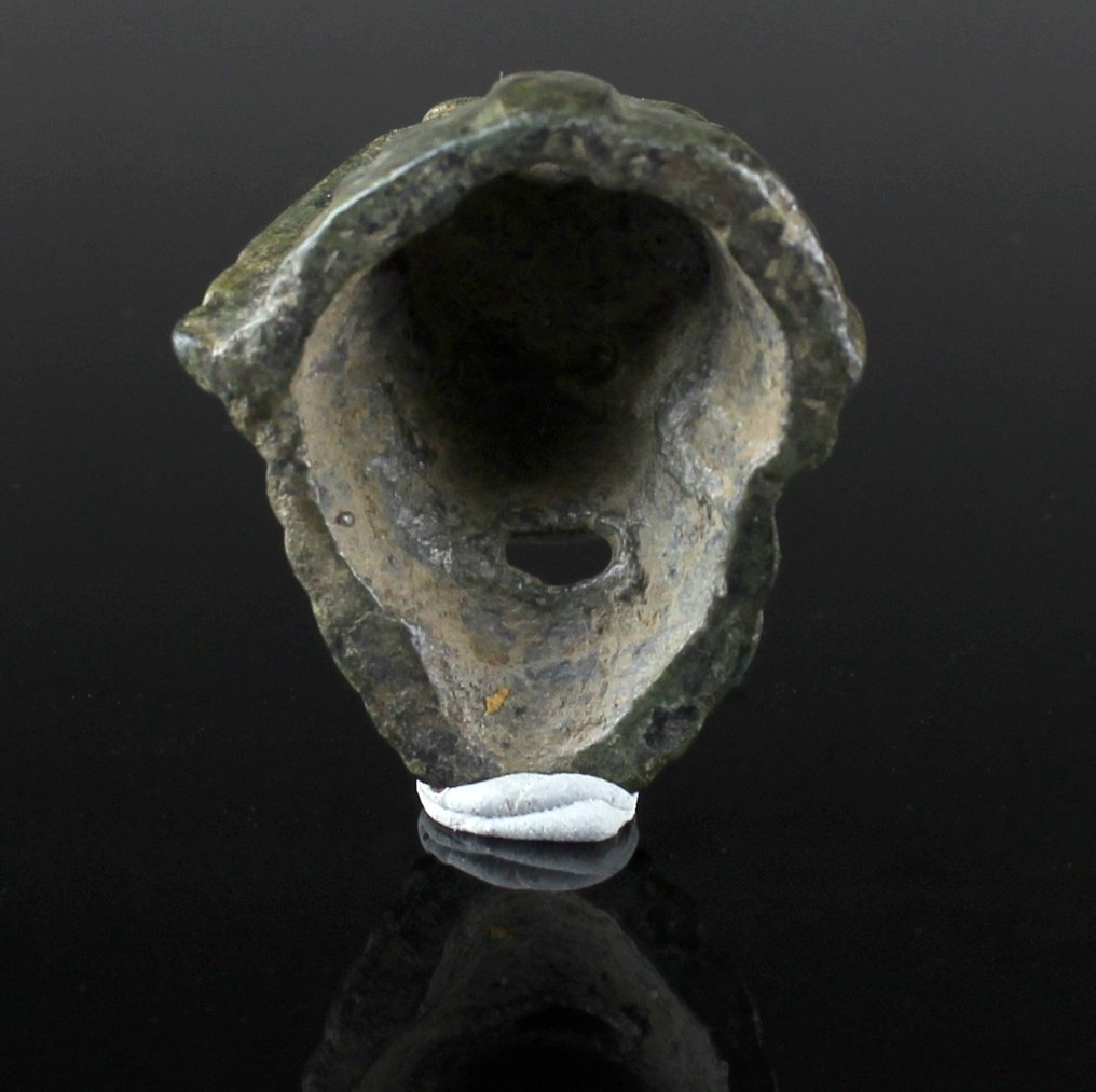 古羅馬 青銅色 戏剧面具头部贴片 #1.0