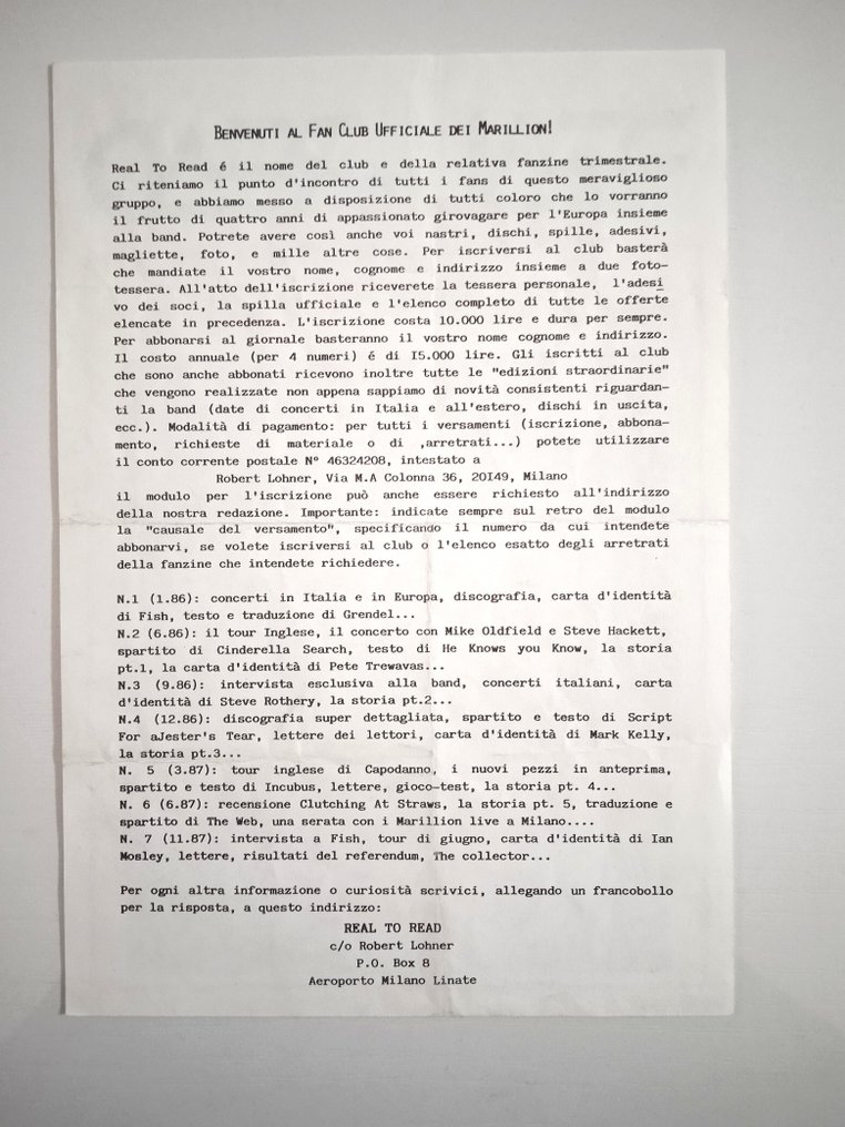 Marillion - 3 Albums plus a Fan Club magazine - Multiple titles - Vinyl record - 1st Pressing - 1982 #2.1