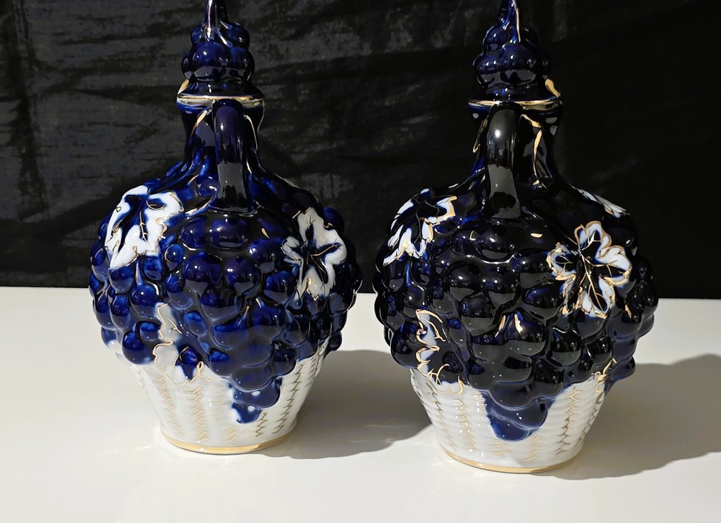 Lomonosov - Φιάλη οίνου (2) - Πορσελάνη - Lomonosov καράφα σταφύλια #4.3