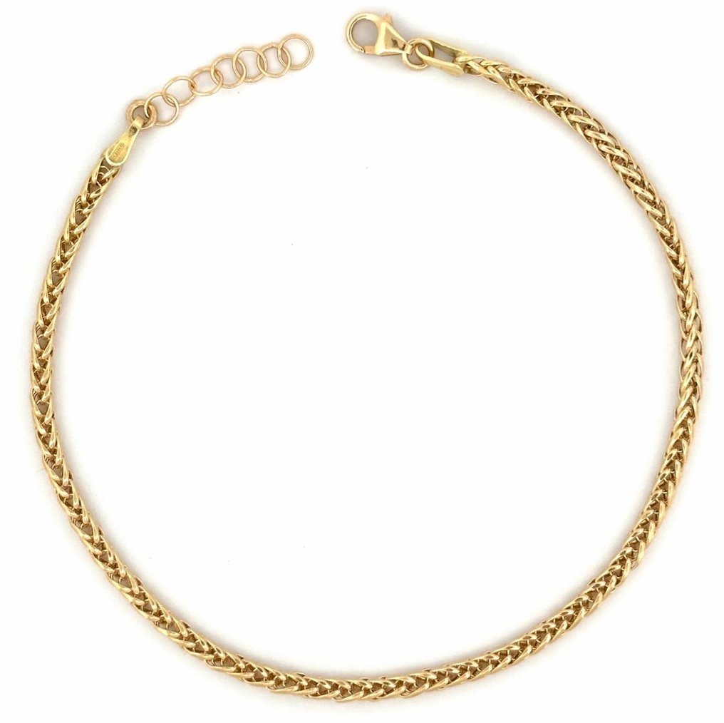 χωρίς τιμή ασφαλείας - Βραχιόλι - 18 καράτια Κίτρινο χρυσό - μήκος 18 έως 20 εκ. #1.0