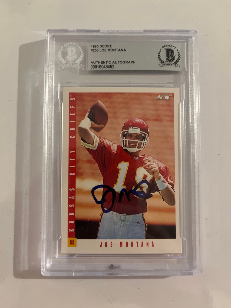 1993 Score Score Joe Montana #253 簽名卡 - 1 Card - 狀況優良(EX) #1.0
