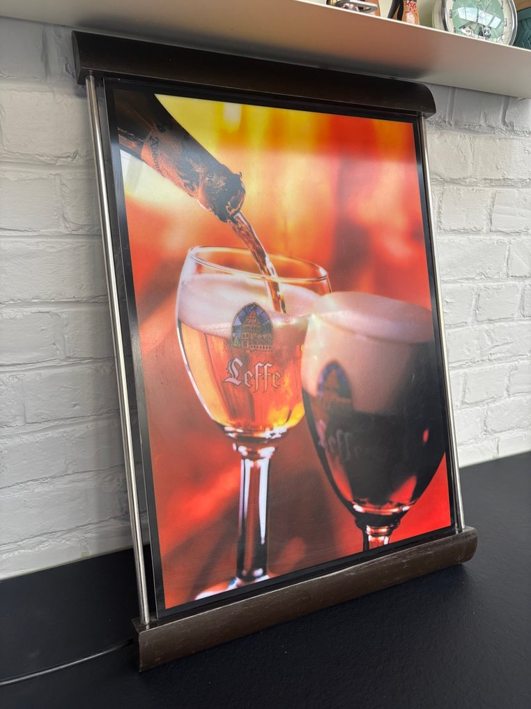 Φωτεινό πλαίσιο Leffe - Μπύρα - 65cm x 47cm - Διαφημιστική πινακίδα - Πλαστικό, Σίδερο #1.0