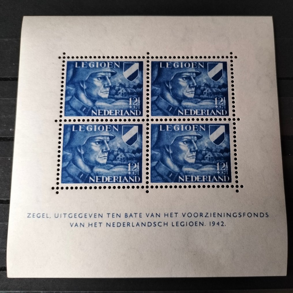 荷兰 1942 - 军团块 - Nvph 402/403V #3.2