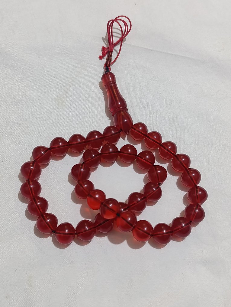  Ροζάριο - Κεχριμπάρι - 1970-1980 - Σπάνια Κομποσκοίνια Προσευχής  #2.1