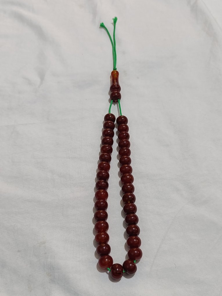  Ροζάριο - Κεχριμπάρι - 1970-1980 - Σπάνια Κομποσκοίνια Προσευχής  #1.0