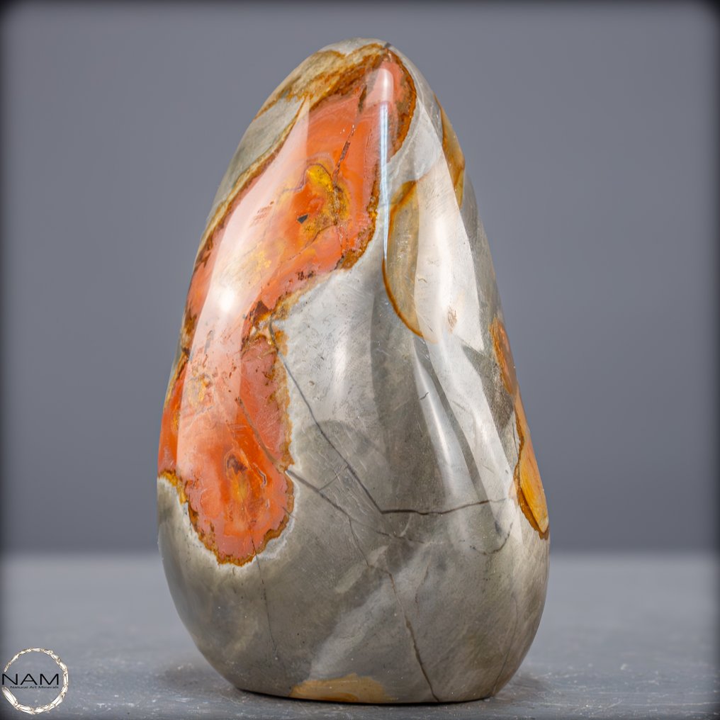 Naturlig polykrom jaspis frit form fra Madagaskar – Jordens farver i harmoni- 957.07 g #3.2