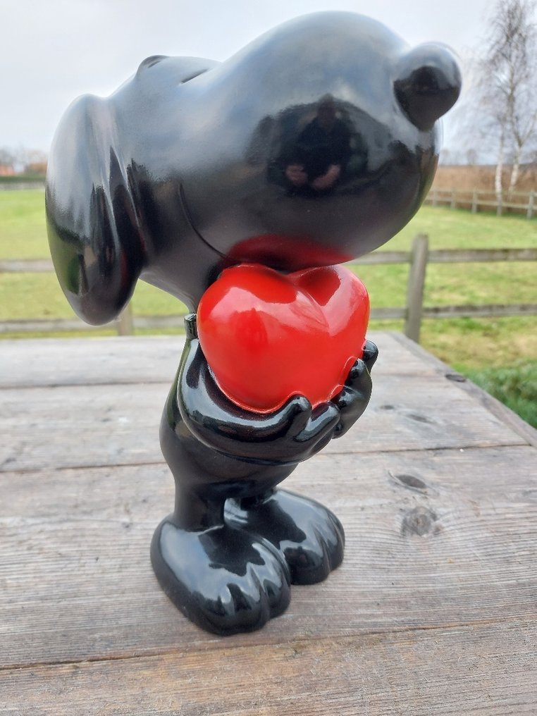 雕像, black snoopy - 28 cm - polyresin #4.3