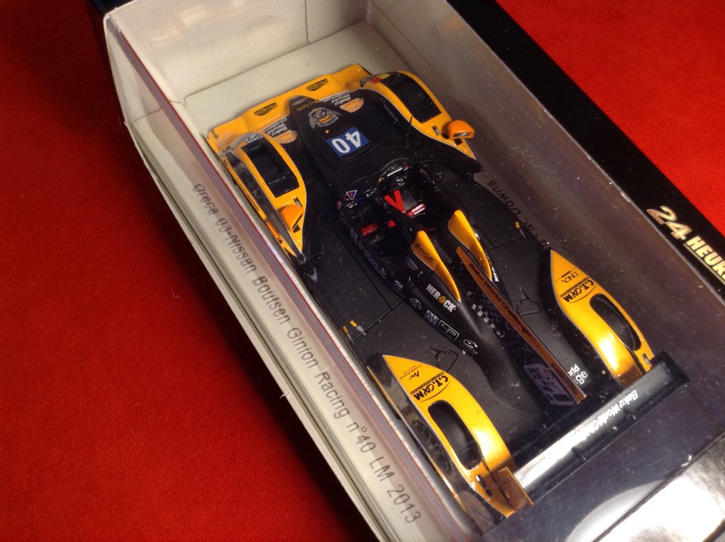 Spark 1:43 - Model race car - ref. #S3758 Oreca 03 - Nissan Boutsen Ginion Racing LMP2 32° Le Mans 2013 #40 - Excellent quality - limited edition - hard to find today. #3.2
