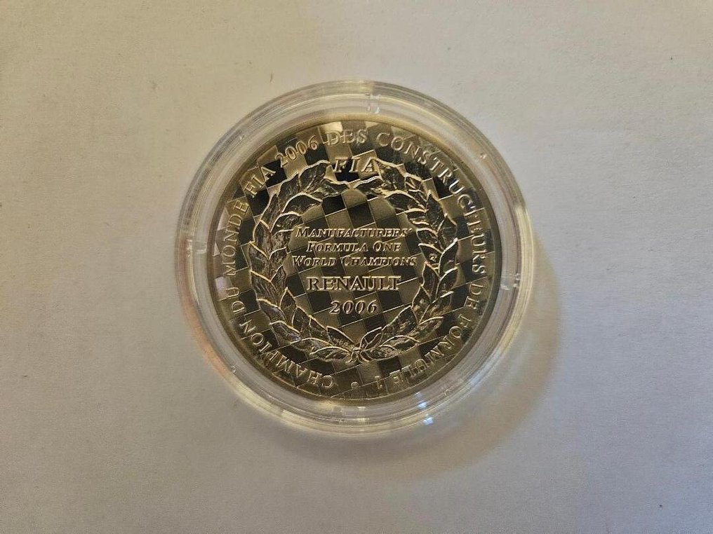 Franța. 1 1/2 Euro 2006/2007 "Renault F1 Team" (2 monnaies) Proof (Fără preț de rezervă) #3.2