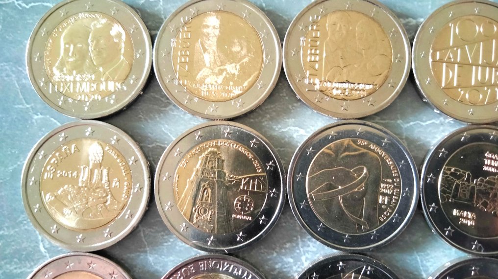Europe. 2 Euro 2005/2022 (15 pièces) (No reserve price) #1.0