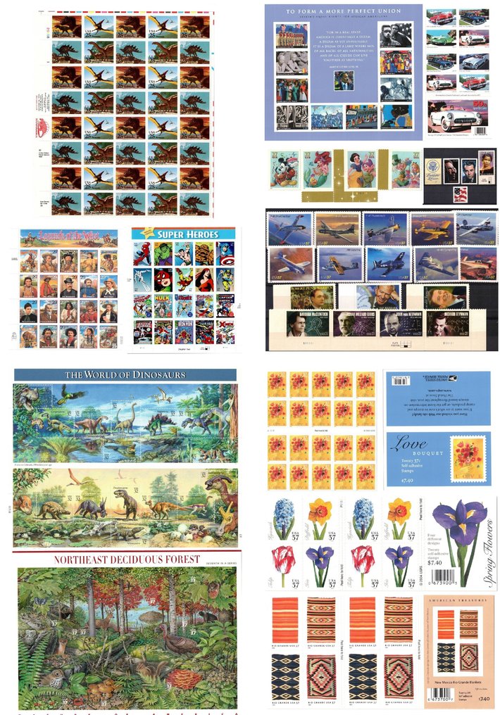 USA 1989/2006 - Block volle Bögen und Briefmarken #1.0