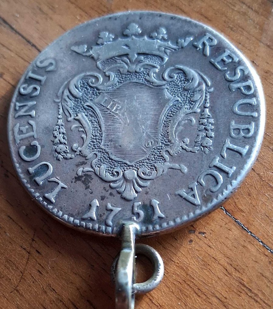. Italia - Lucca Scudo 1751 - montato  (Ingen reservasjonspris) #1.0