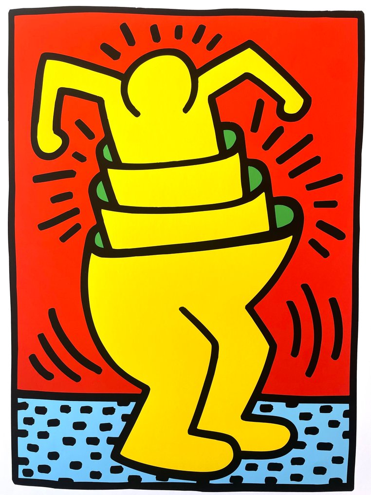 Keith Haring - Untitled (cup man) - Artestar licensed print #1.0