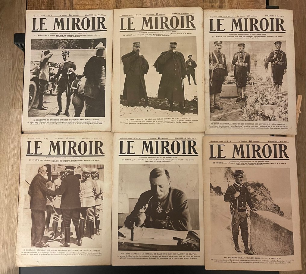 France - Le Miroir, 34 authentic WWI editions – Historical front photography - Military accessories - 1915 #4.3