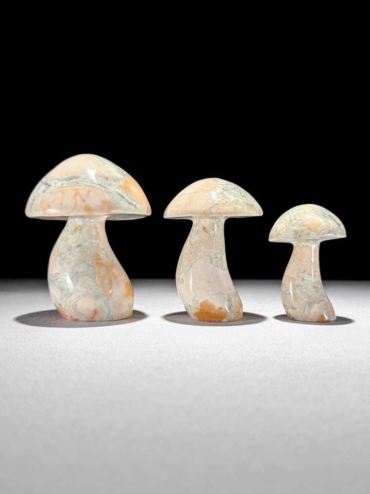 Χωρίς ελάχιστη τιμή - Υπέροχο σετ 3 Onyx. Μούρα-σχήμα- 1000 g - (3) #1.0