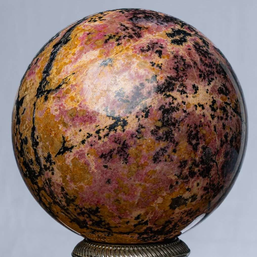 Rhodonite Quality Sphere Sphere - Height: 11.91 cm - Width: 11.91 cm- 3080 g #2.1