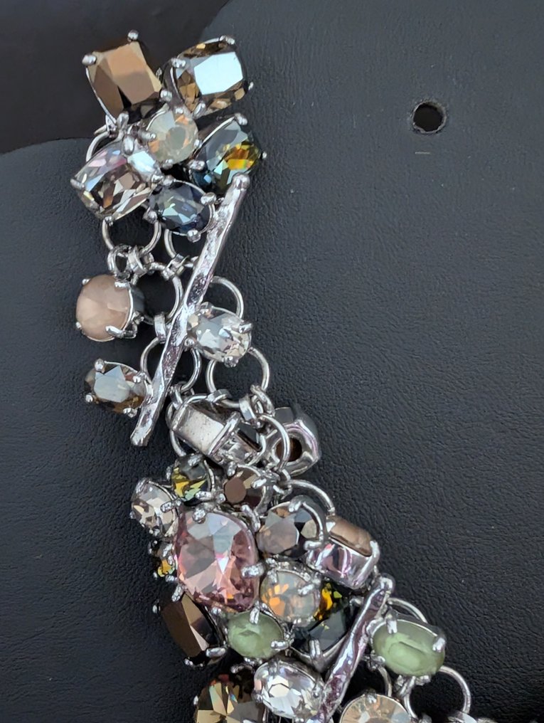 塑像, Daniel Swarovski zeer exclusief collier - zonder doos - 7 cm - 金属, 铑镀层 #4.3