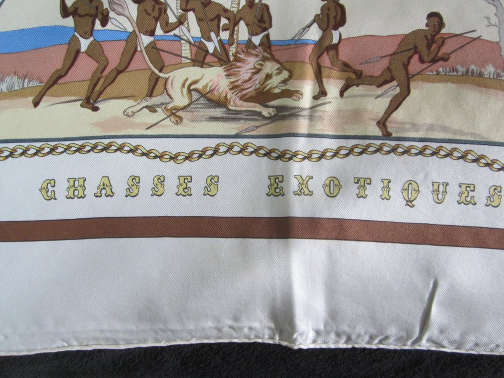 Hermès - Chasses Exotiques LEDOUX de 1980 SOIE - Foulard #3.2