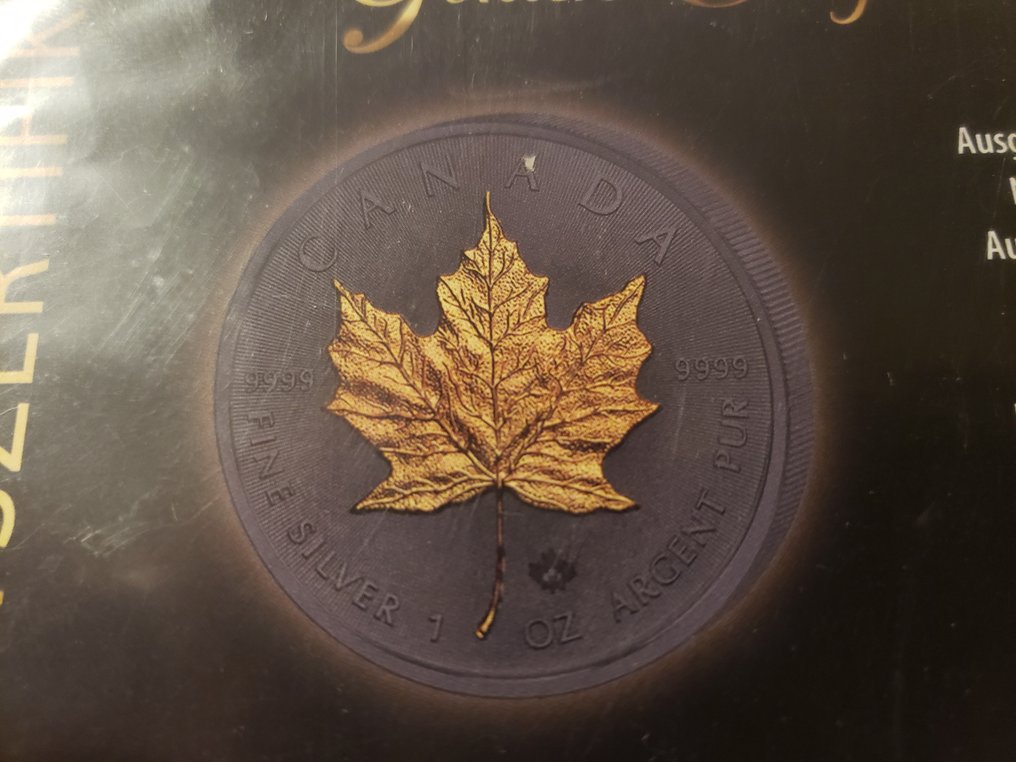 Canada. 5 Dollars 2021 1 oz Silber Meaple Leaf (Sans prix de réserve) #1.0