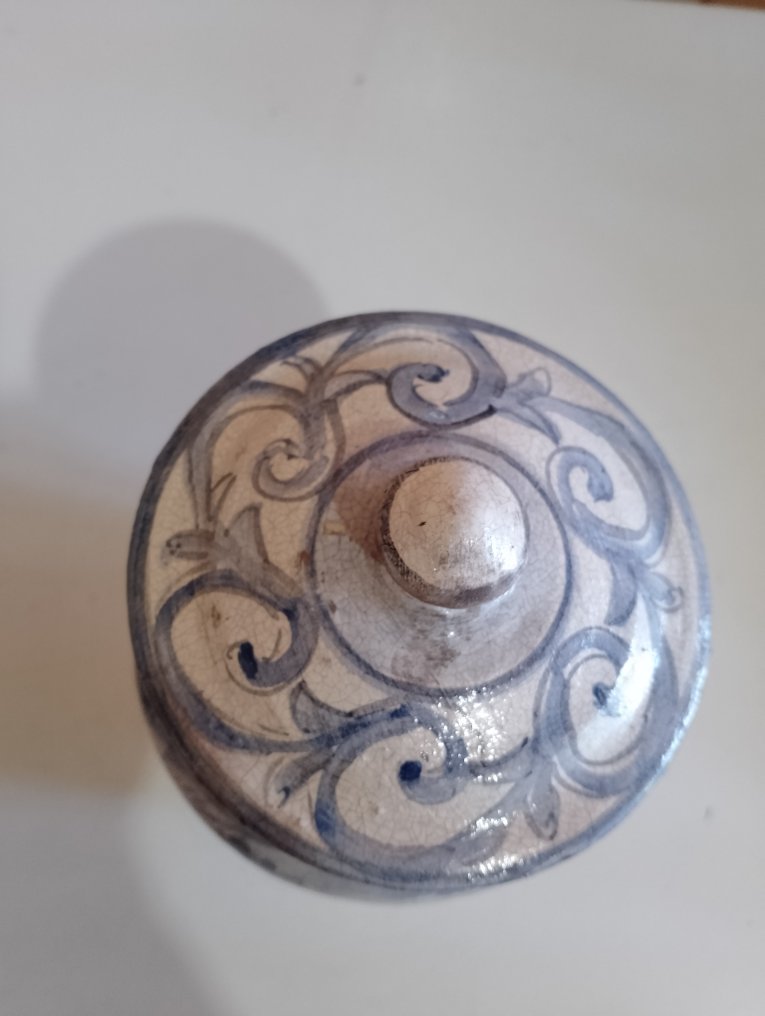 Ceramica Salernitana - Lidded花瓶  - 陶瓷 - 陶瓷绘制的花瓶 #4.3