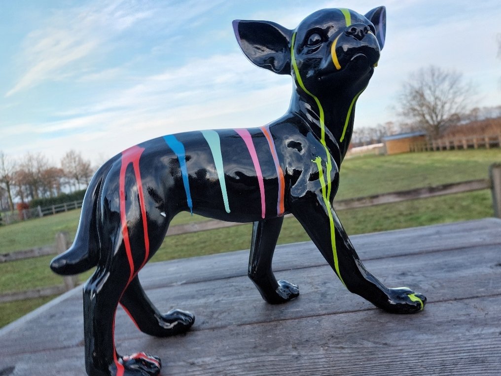 Statue, Chiwawa black - 32 cm - polyresin #2.1