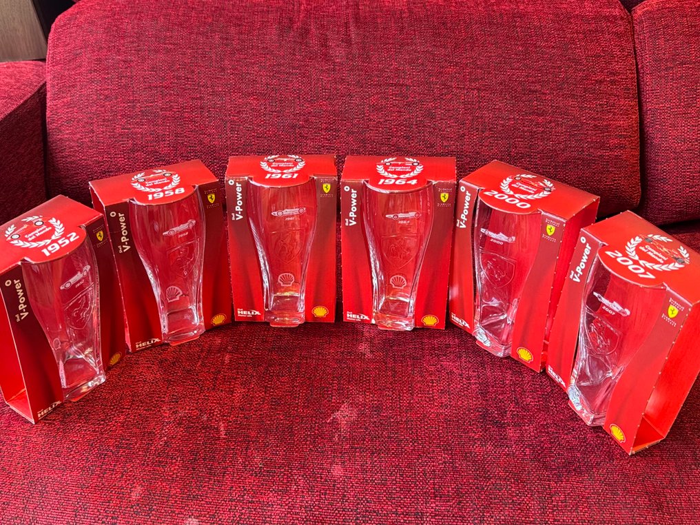 Shell FERRARI - 饮水玻璃杯 (6) - 水晶 #1.0