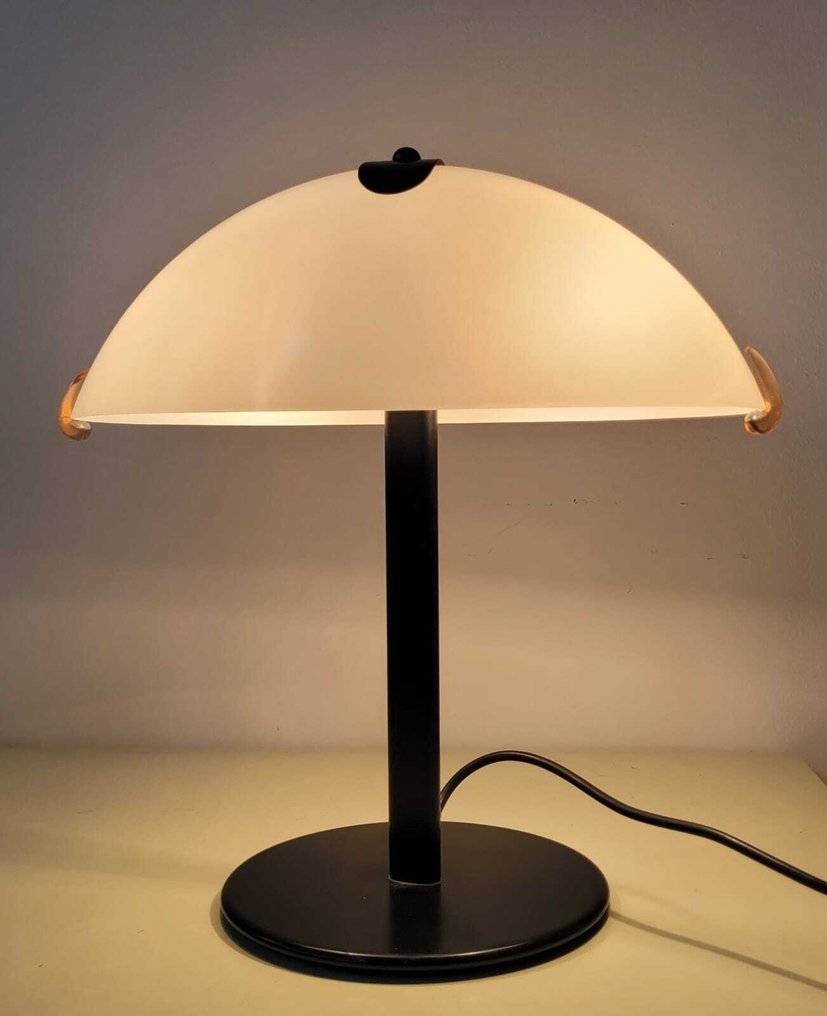 Maestri Muranesi - Tafellamp (2) - met zijdelingse barnsteen druppel - Muranoglas #1.0