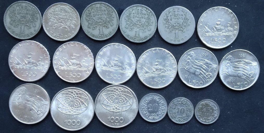 Maailma. Mondo  n 15 monete in argento molto belle  (Ei pohjahintaa) #1.0