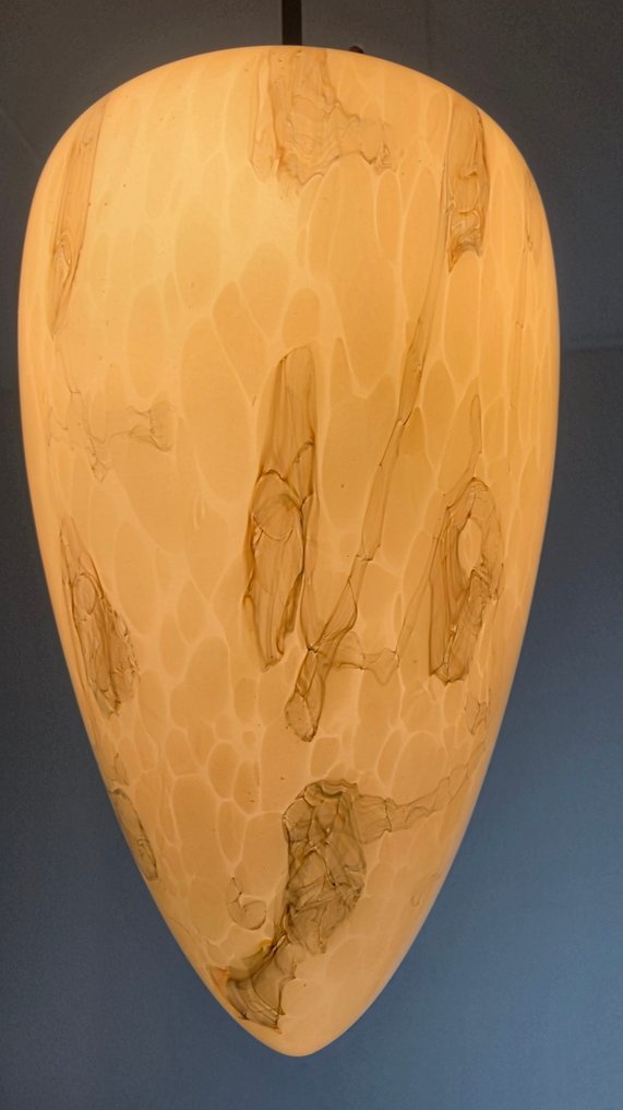 枝形吊灯 - 蛋白石艺术装饰风格吊灯 - 75 / 150 厘米 - 乳白色玻璃 #4.3