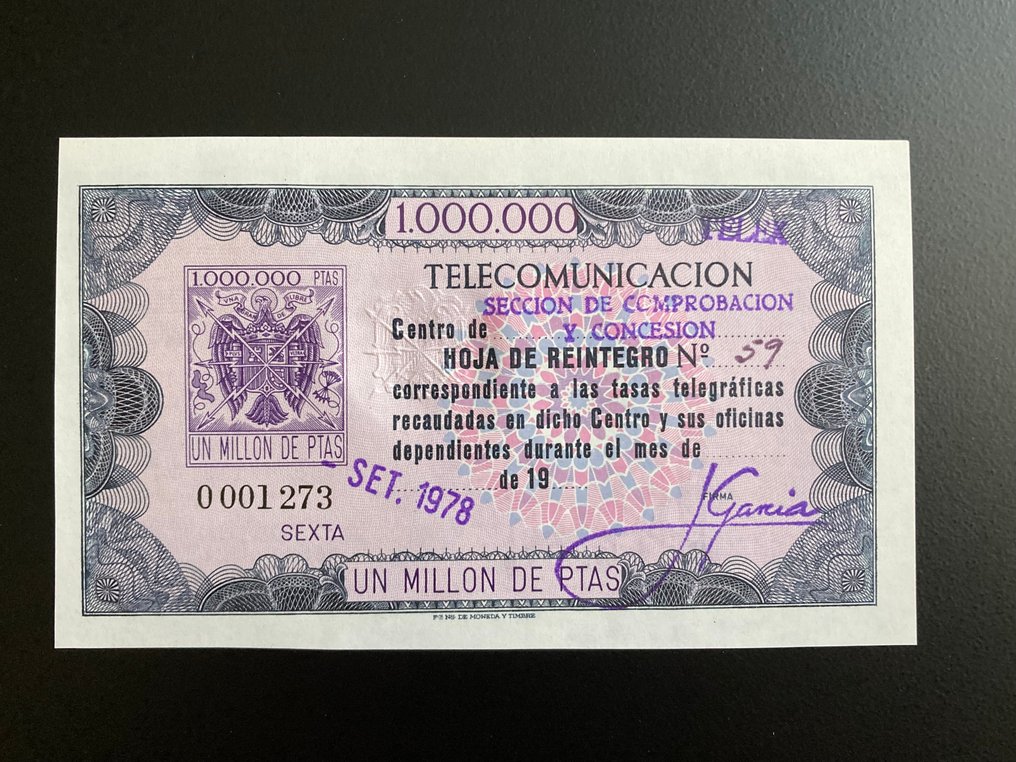 西班牙 1940 - 西班牙电报。邮政整张和编号000。一组有趣的件。 #4.3