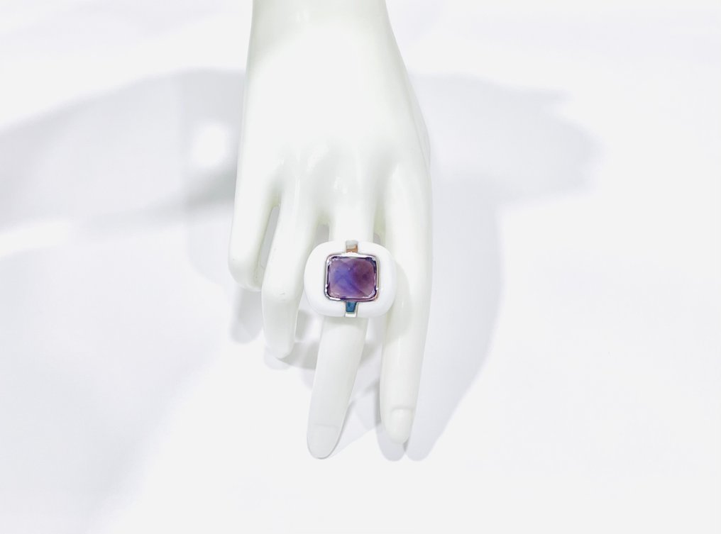 Zonder minimumprijs - Ring Zilver - Ametrino #3.2