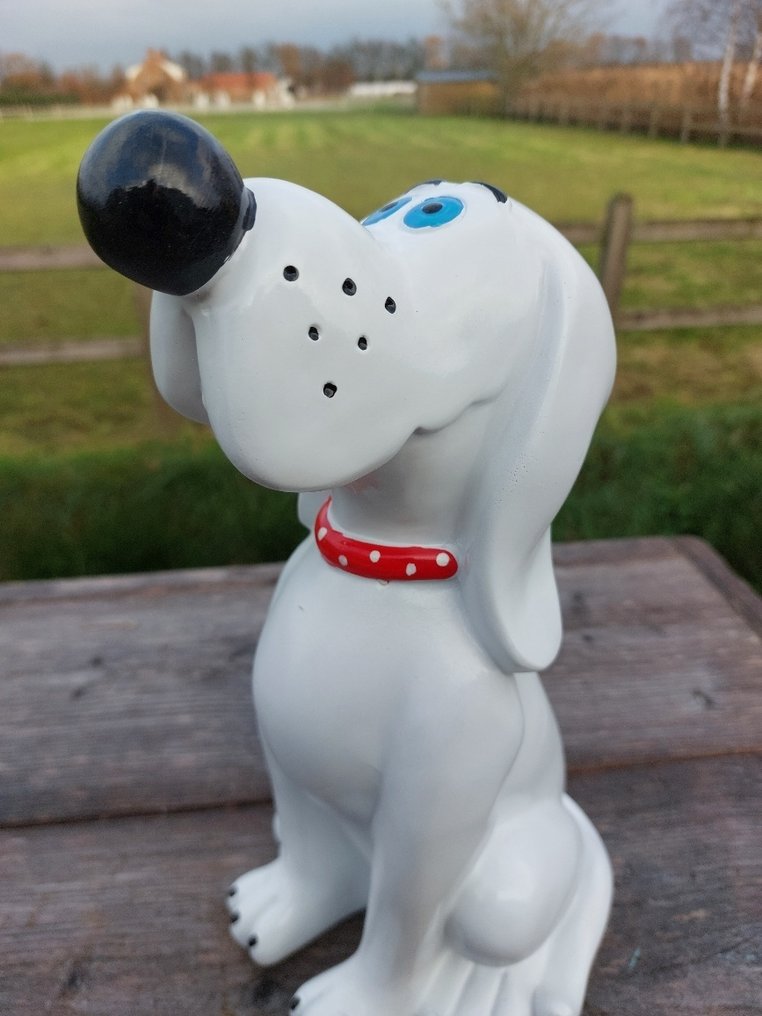 Άγαλμα, white sitting Pluto - 28 cm - polyresin #4.3