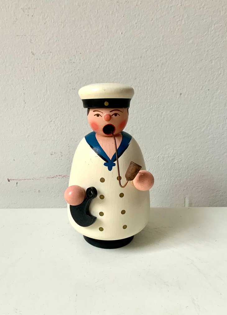 Χριστουγεννιάτικο στολίδι Raum- und Tafelschmuck Gahlenz - ναύτης - Ξύλο - Ερζγκεμπίργκερ γύρω στα 2010/20. #1.0