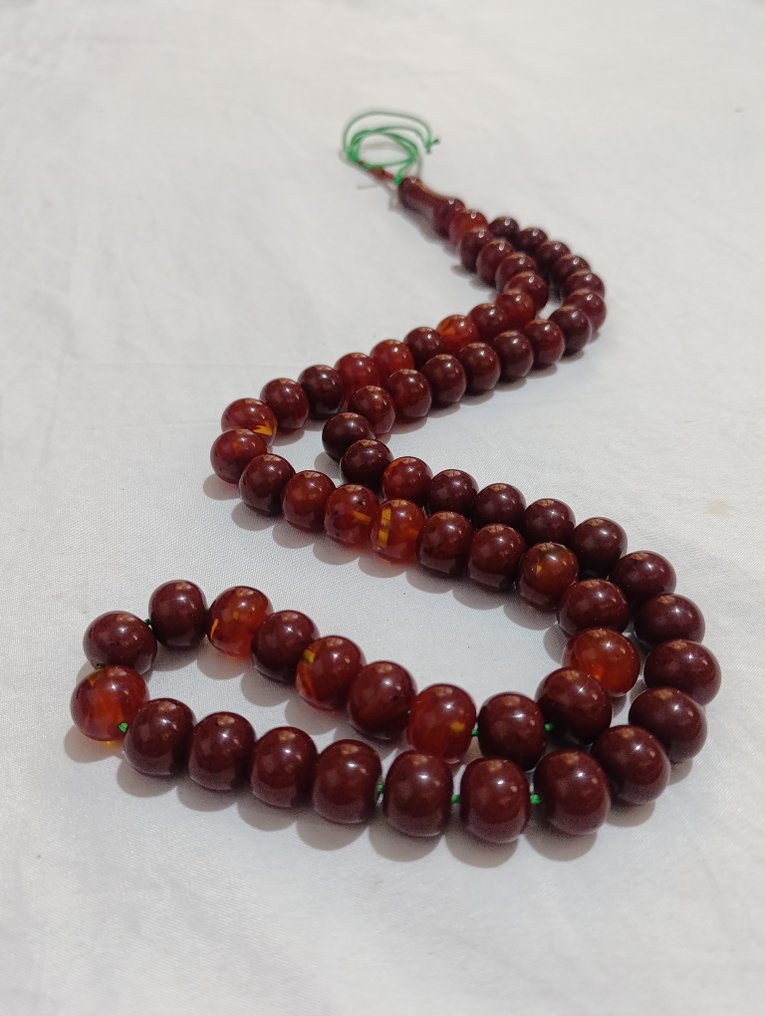  Ροζάριο - Κεχριμπάρι - 1970-1980 - Σπάνια Κομποσκοίνια Προσευχής  #1.0