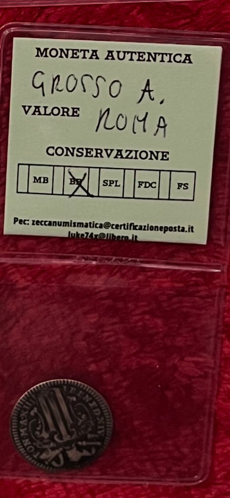 roma benedetto XIV. grosso a. 1740-1758  (沒有保留價) #2.1