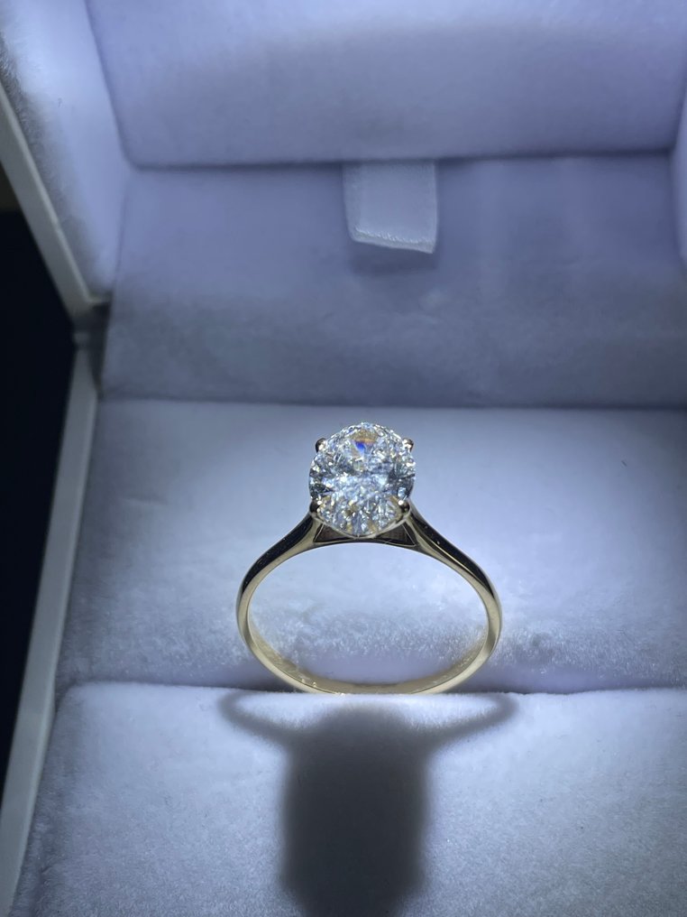 χωρίς τιμή ασφαλείας - Δαχτυλίδι αιωνιότητας - 18 καράτια Κίτρινο χρυσό -  2.06ct. tw. Διαμάντι (Εργαστηριακής καλλιέργειας) #2.1