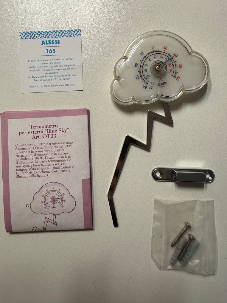 Alessi - Termometr - Plastik - Blue Sky - termometr zewnętrzny #2.1